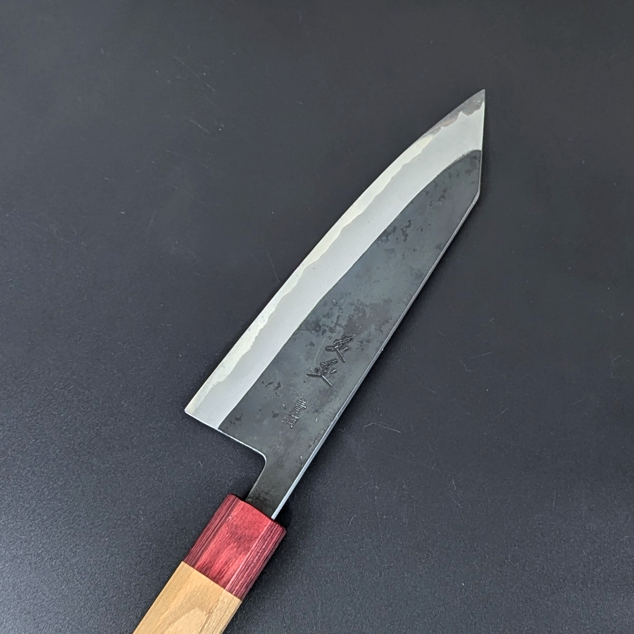 Yuuwa Aogami #2 Kurouchi Santoku 165mm (6.49in) Cherry Handle