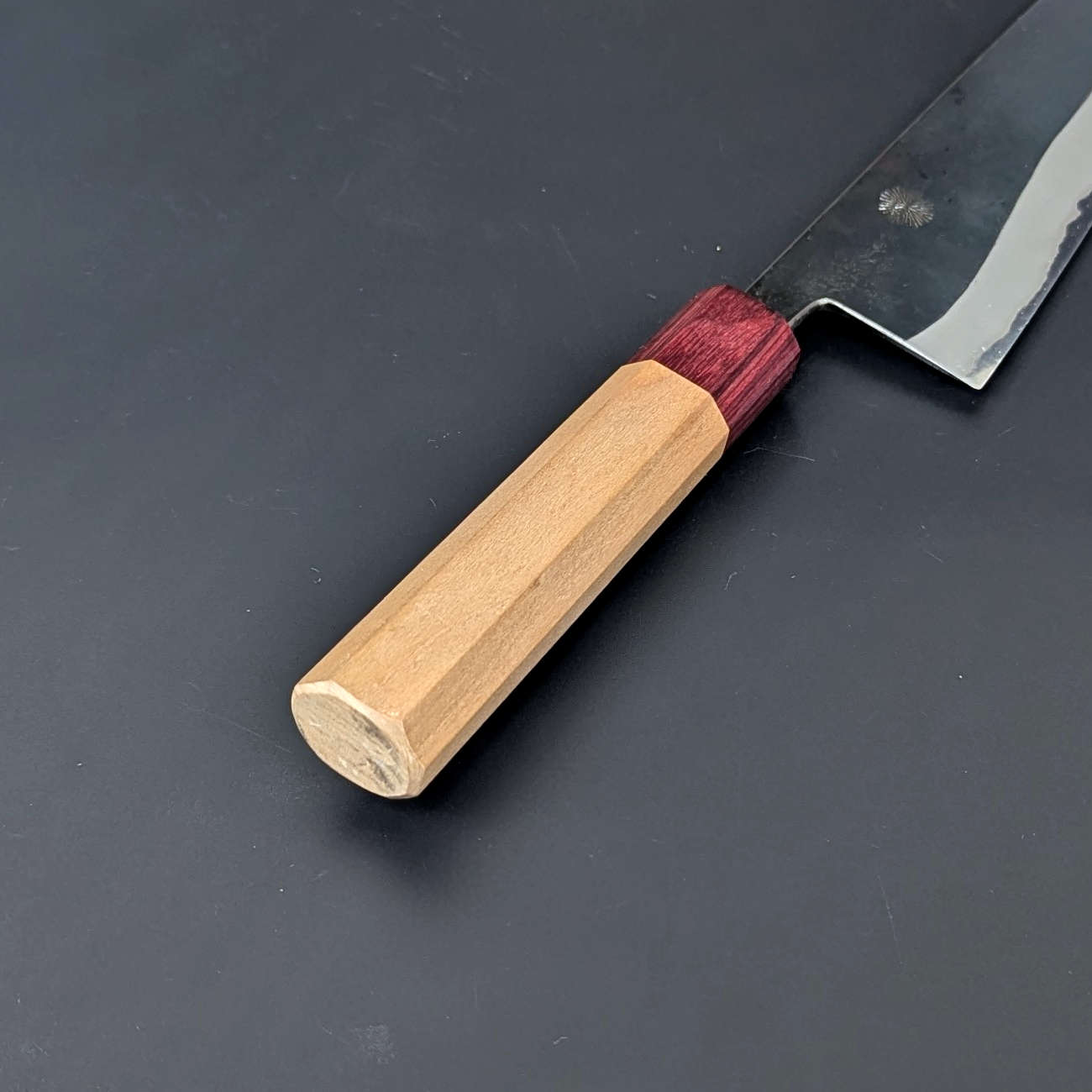 Yuuwa Aogami #2 Kurouchi Santoku 165mm (6.49in) Cherry Handle