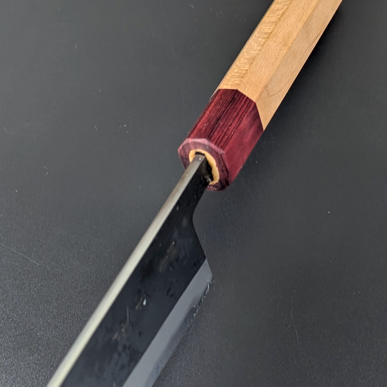 Yuuwa Aogami #2 Kurouchi Santoku 165mm (6.49in) Cherry Handle