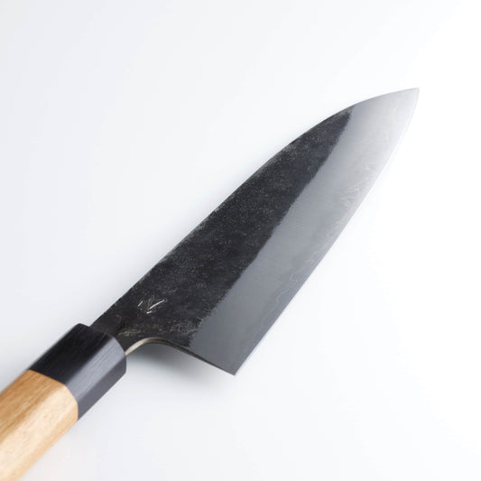 Asano Fusataro Weißer Stahl #1 Kurouchi Santoku 200 mm (7,87 Zoll)