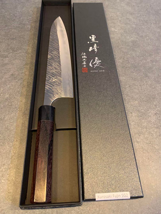 Kurosaki Yu Fujin SG2 Gyuto 240mm Rosewood Handle