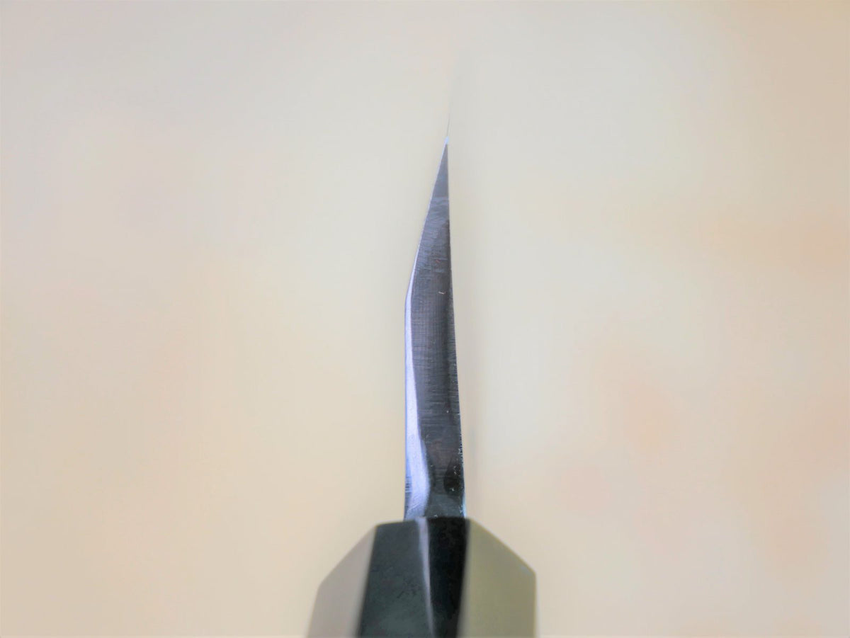 Heel of 150mm Aogami Deba forged by Takahashikusu