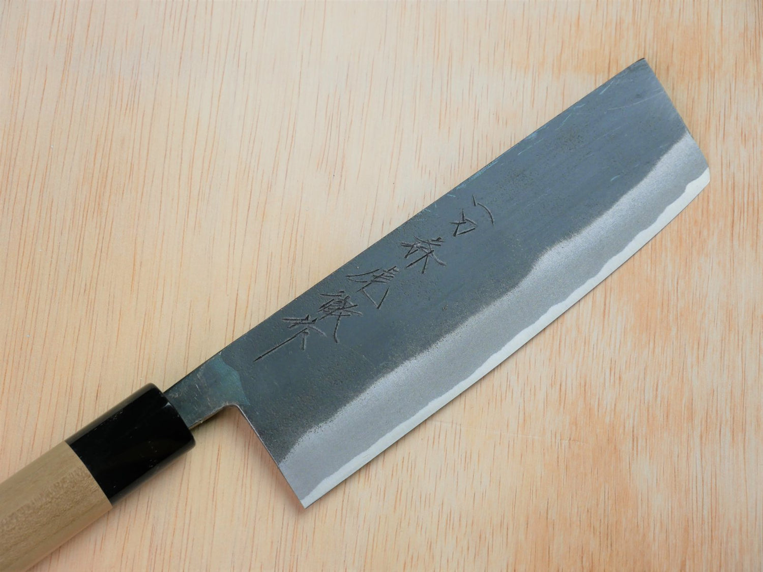 Blade of 165mm Sirogami No.2 kurouchi Nakiri made by Takahashikusu